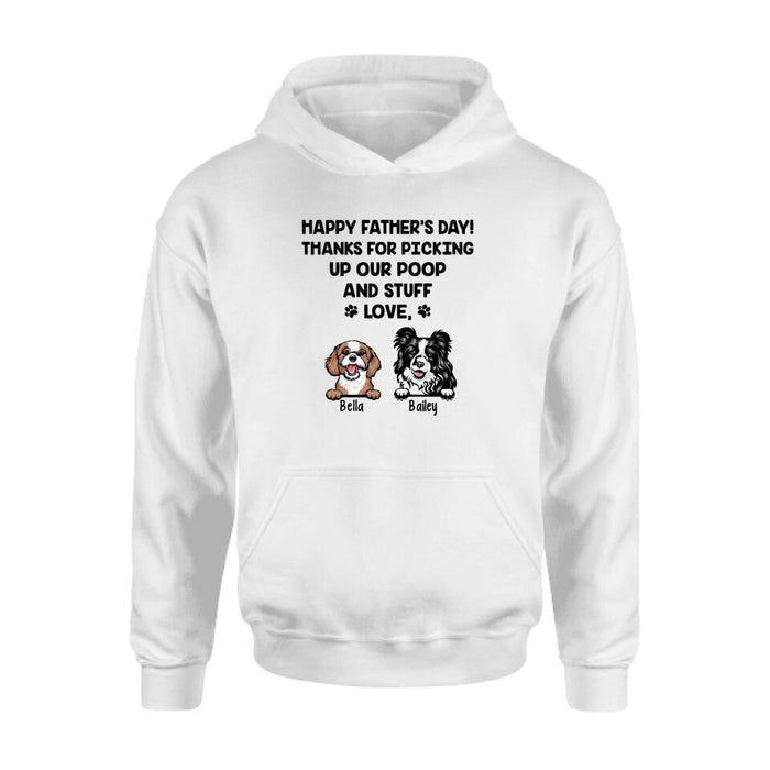 Happy Father's Day - Personalized Gifts Custom Dog Lovers Shirt for Dog Dad, Dog Lovers