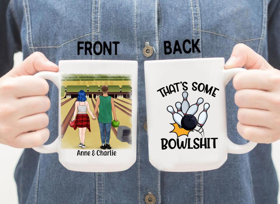 That's Some Bowlshit - Personalized Mug For Couples, Friends, Bowling