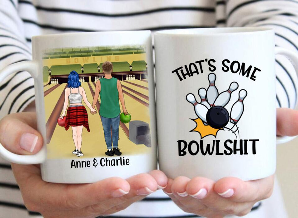 That's Some Bowlshit - Personalized Mug For Couples, Friends, Bowling