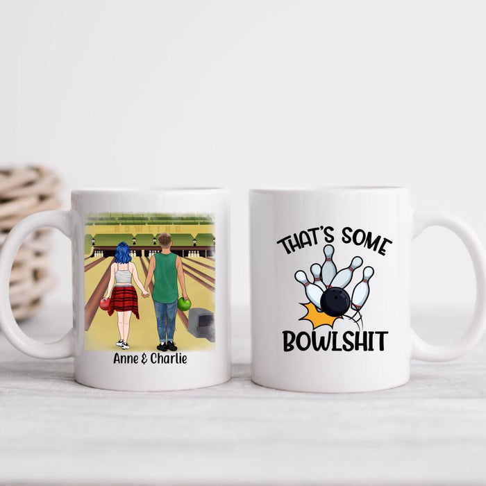 That's Some Bowlshit - Personalized Mug For Couples, Friends, Bowling