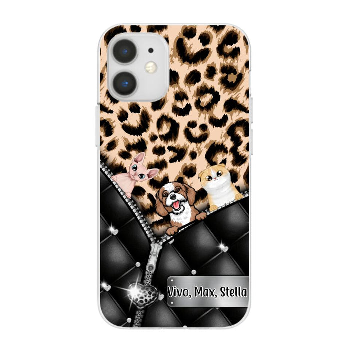 Leopard Pattern - Personalized Phone Case For Dog Lovers, Cat Lovers, Pets Lovers