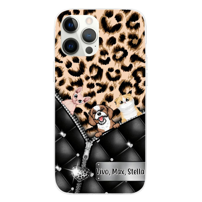 Leopard Pattern - Personalized Phone Case For Dog Lovers, Cat Lovers, Pets Lovers