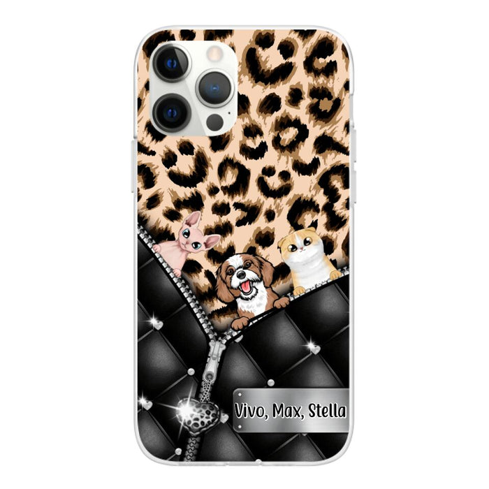 Leopard Pattern - Personalized Phone Case For Dog Lovers, Cat Lovers, Pets Lovers