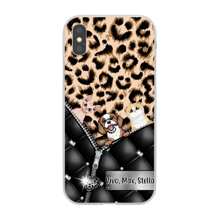 Leopard Pattern - Personalized Phone Case For Dog Lovers, Cat Lovers, Pets Lovers