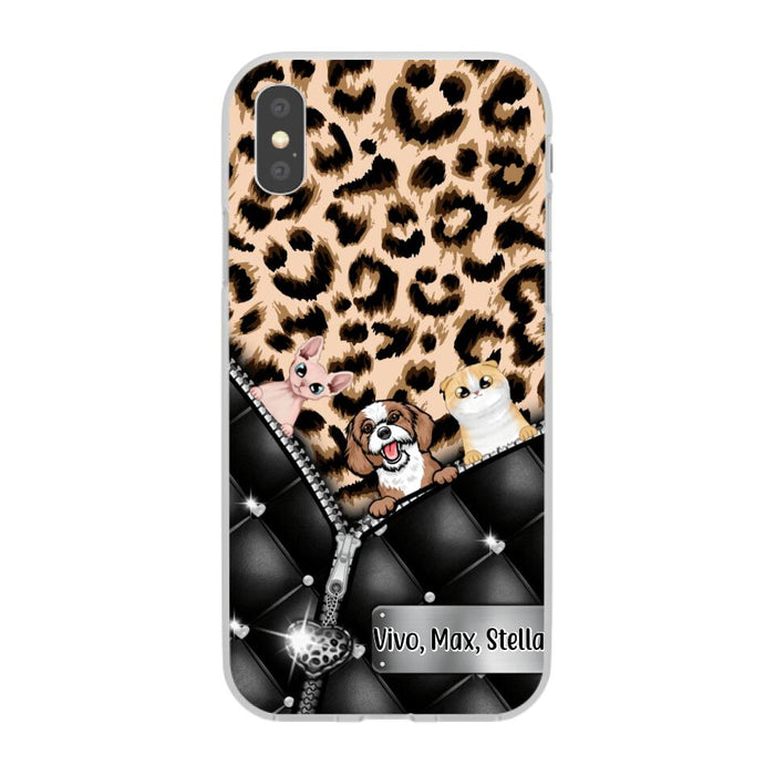 Leopard Pattern - Personalized Phone Case For Dog Lovers, Cat Lovers, Pets Lovers