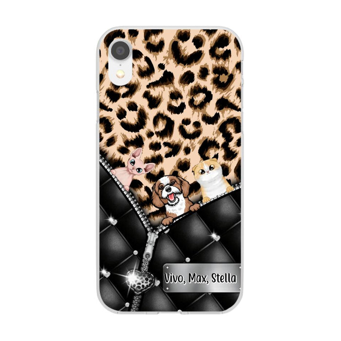 Leopard Pattern - Personalized Phone Case For Dog Lovers, Cat Lovers, Pets Lovers