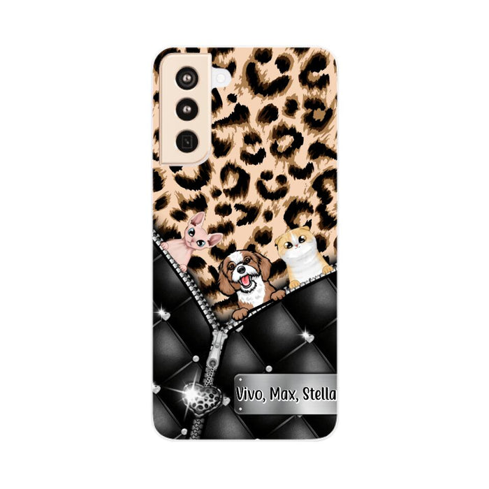 Leopard Pattern - Personalized Phone Case For Dog Lovers, Cat Lovers, Pets Lovers