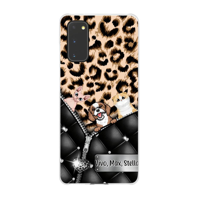 Leopard Pattern - Personalized Phone Case For Dog Lovers, Cat Lovers, Pets Lovers