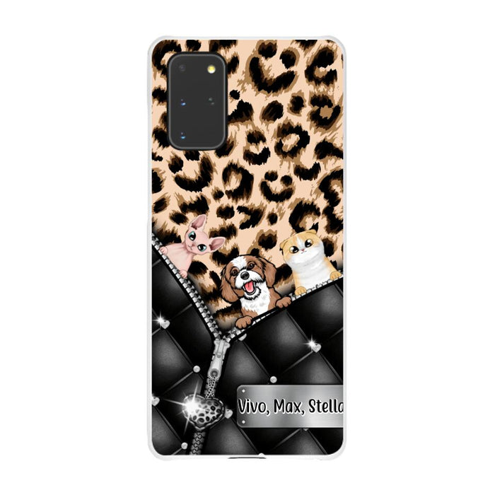 Leopard Pattern - Personalized Phone Case For Dog Lovers, Cat Lovers, Pets Lovers