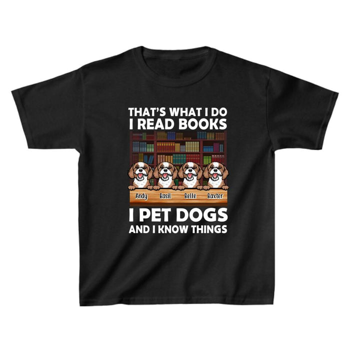 Personalized Shirt, That's What I Do I Read Books, Gift for Dog Lovers