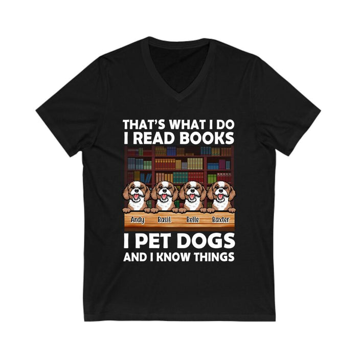 Personalized Shirt, That's What I Do I Read Books, Gift for Dog Lovers