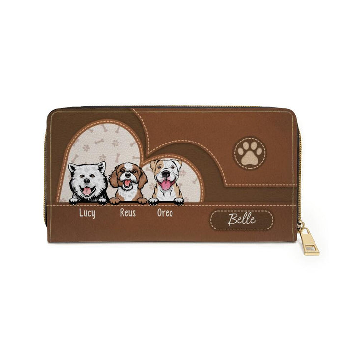 Custom Dog Purse - Personalized Wallet Gifts for Dog Mom, Dog Lovers