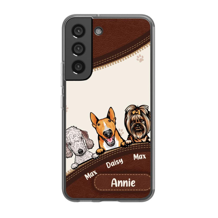 Cute Dog Personalized Gifts - Custom Phone Case for Dog Lovers, Dog Dad