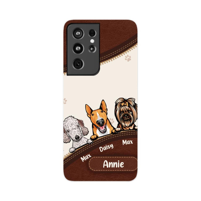 Cute Dog Personalized Gifts - Custom Phone Case for Dog Lovers, Dog Dad