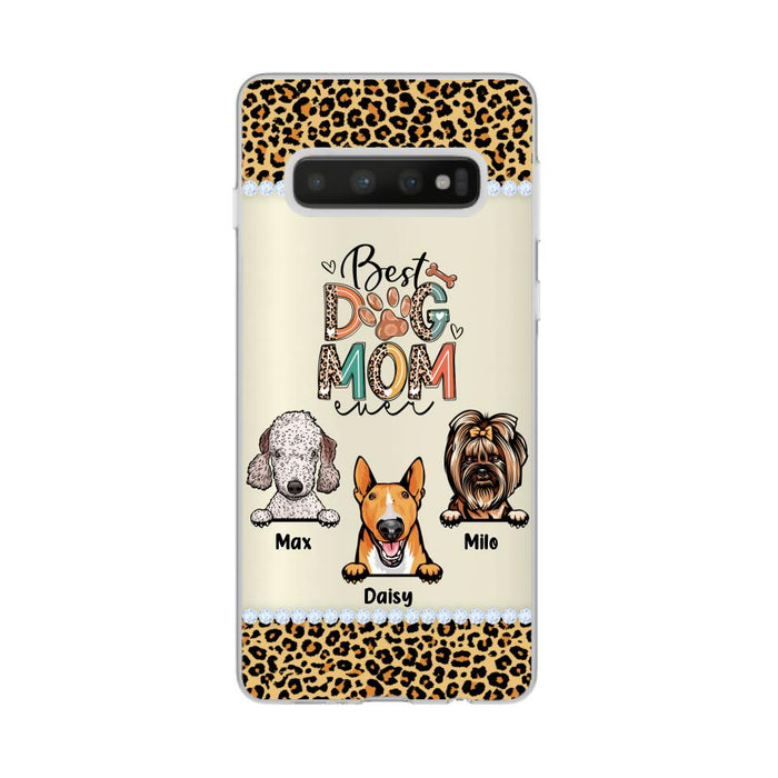 Best Dog Mom Ever Leopard - Personalized Gifts for Custom Dog Phone Case for Dog Mom, Dog Lovers