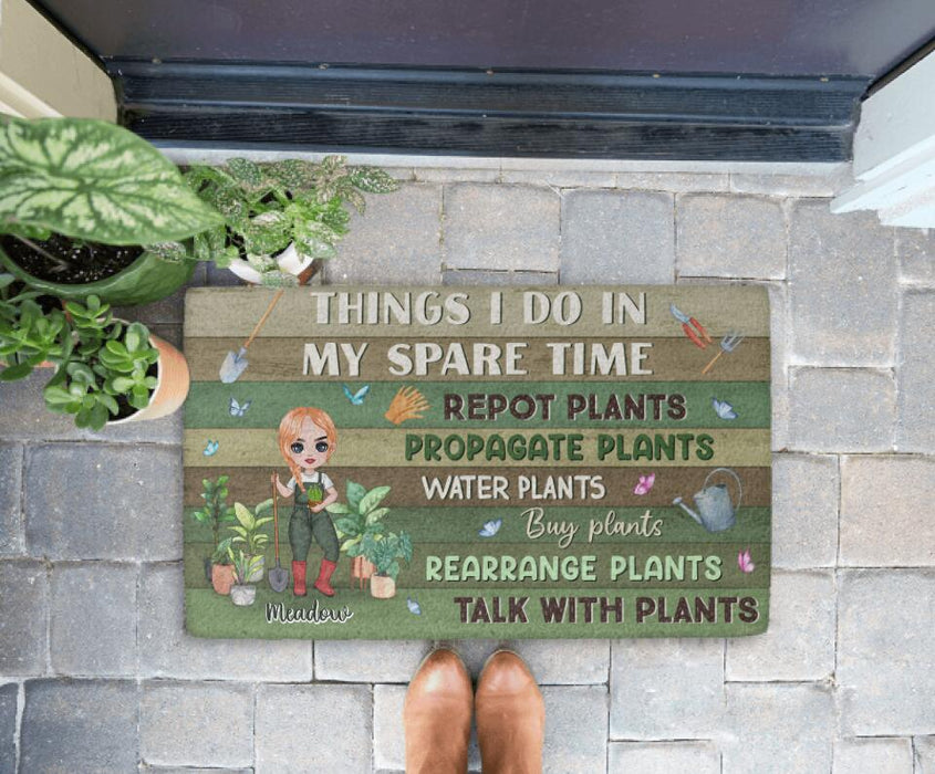 Things I Do in My Spare Time - Gardener Personalized Gifts Custom Doormat for Him or Her