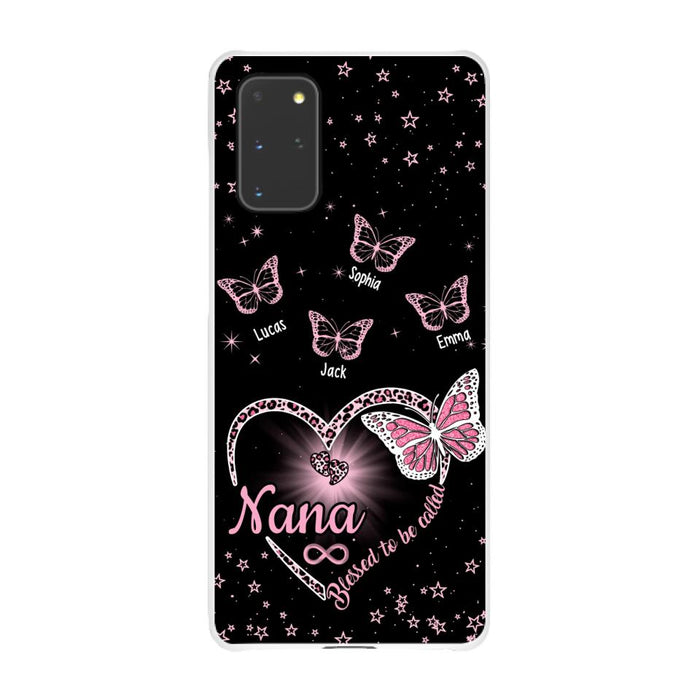 Blessed to Be Called Grandma - Personalized Gifts Custom Butterfly Phone Case for Grandma, Butterfly Lovers