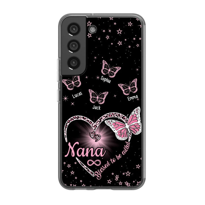 Blessed to Be Called Grandma - Personalized Gifts Custom Butterfly Phone Case for Grandma, Butterfly Lovers