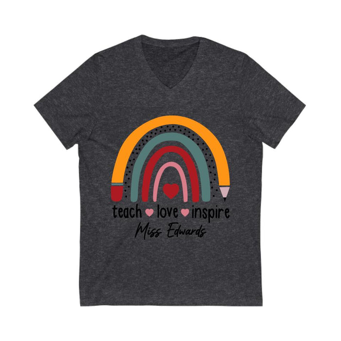 Teach Love Inspire - Personalized Shirt For Teachers