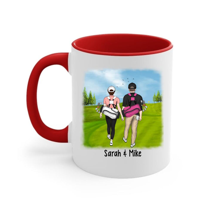 Golf Partners For Life - Personalized Mug For Golf Couples, Golf Lovers, Golfers