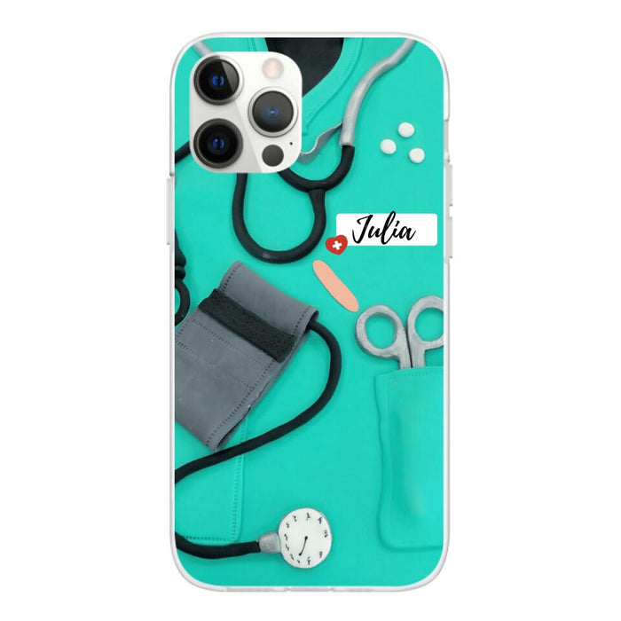 Nurse Phone Case Custom Name - Personalized Phone Case for Nurses