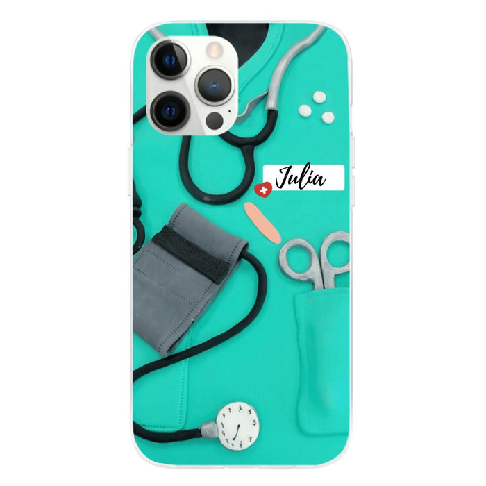 Nurse Phone Case Custom Name - Personalized Phone Case for Nurses