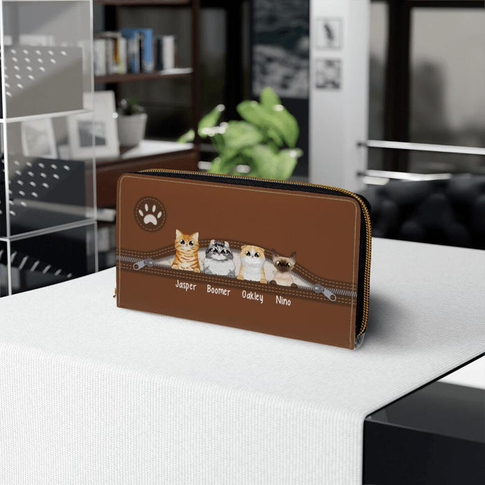 Custom Cat Wallet - Personalized Wallet Cat Lovers