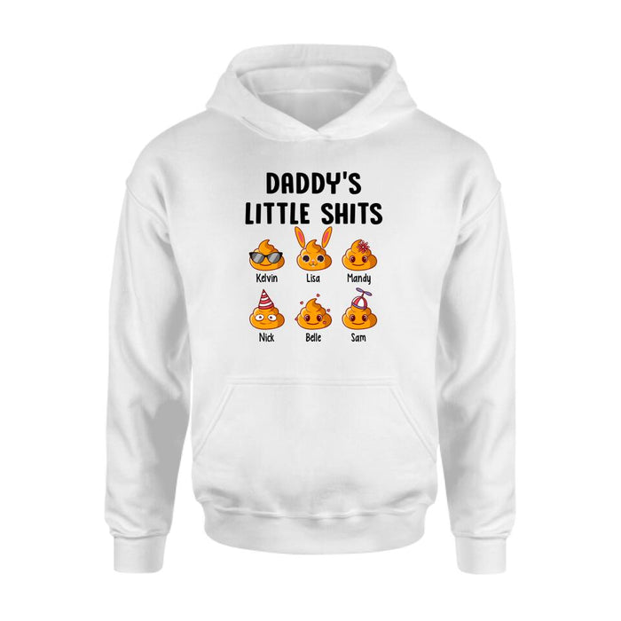 Daddy's Little Shits - Father's Day Personalized Gifts Custom Shirt for Dad