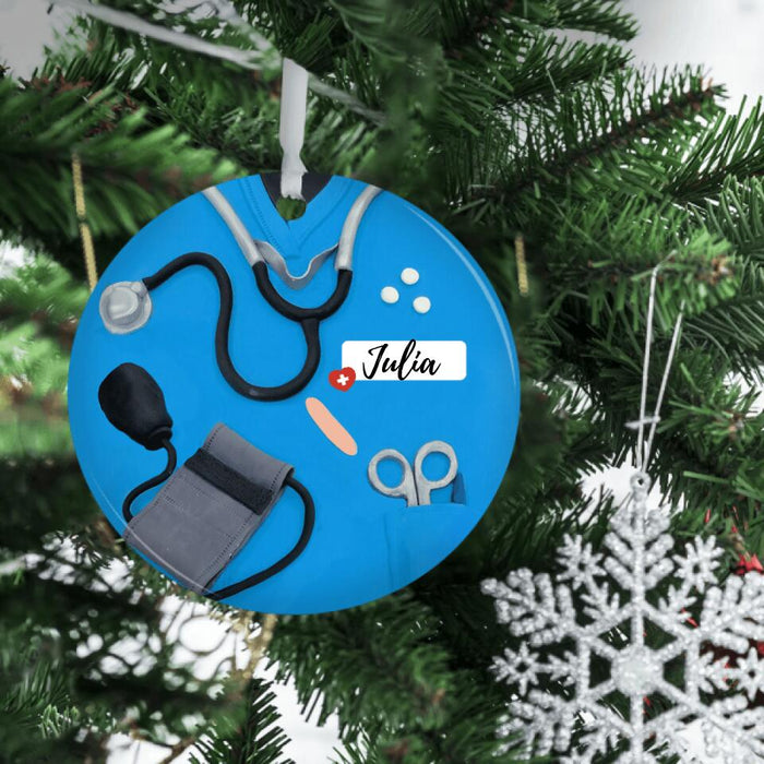 Nurse Ornament Custom Name - Personalized Ornament Nurse