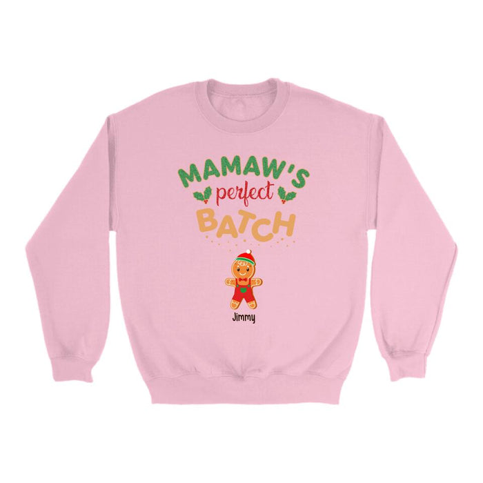 Mamaw's Perfect Batch - Personalized Gifts Custom Shirt for Grandma