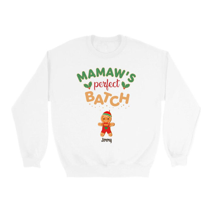 Mamaw's Perfect Batch - Personalized Gifts Custom Shirt for Grandma