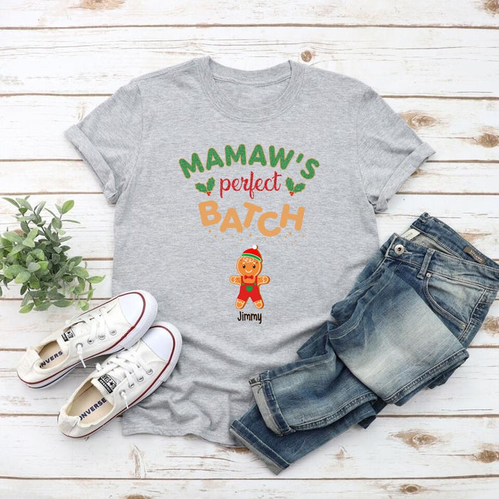 Mamaw's Perfect Batch - Personalized Gifts Custom Shirt for Grandma