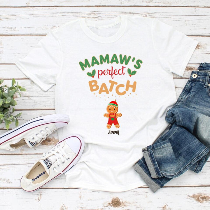 Mamaw's Perfect Batch - Personalized Gifts Custom Shirt for Grandma