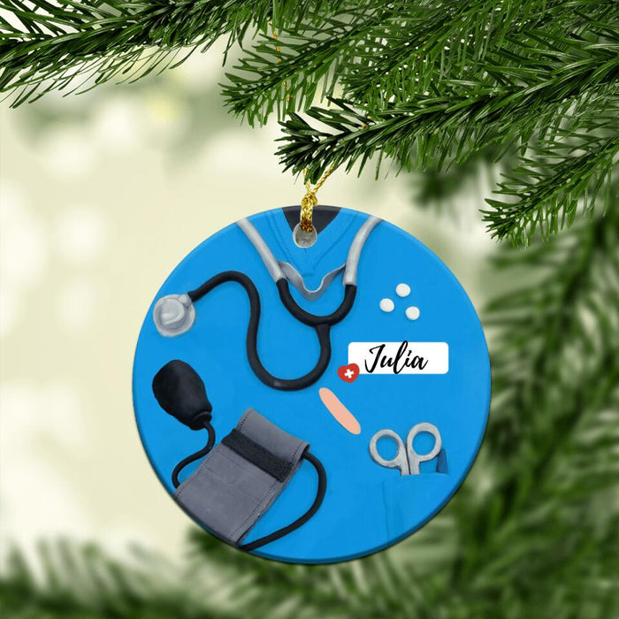 Nurse Ornament Custom Name - Personalized Ornament Nurse