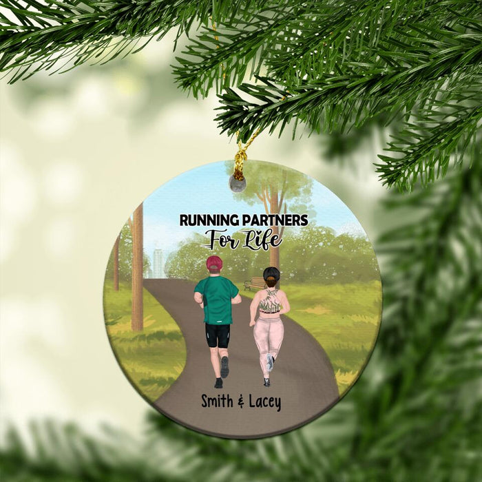 It's Not the Journey or the Destination - Personalized Ornament for Couples, Running