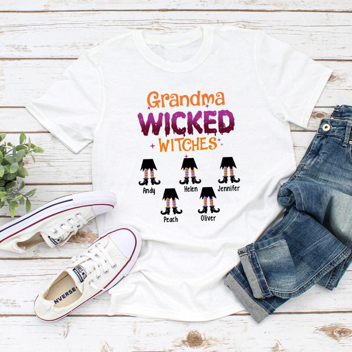 Personalized Shirt, Wicked Witches Feet, Gifts For Halloween Family