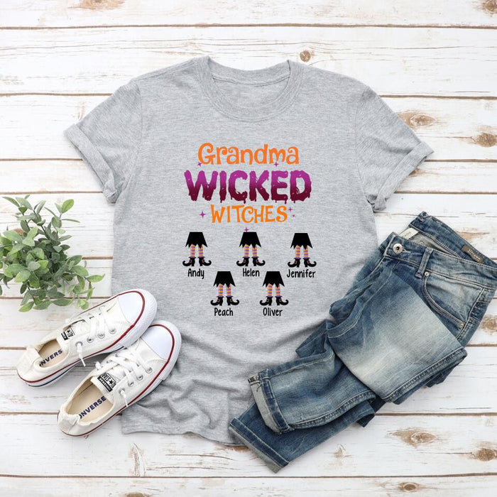 Personalized Shirt, Wicked Witches Feet, Gifts For Halloween Family