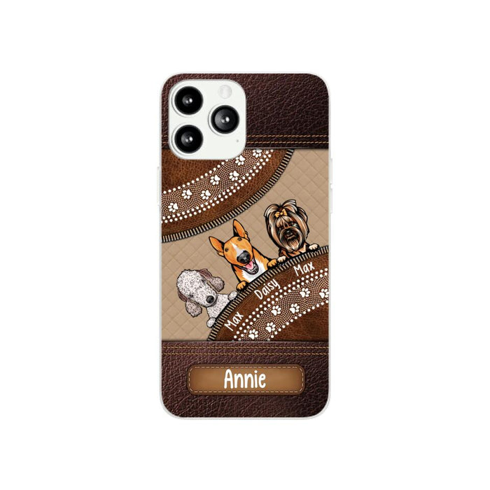 Dog Phone Case - Personalized Gifts for Custom Dog - Phone Case for Dog Mom and Dog Lovers