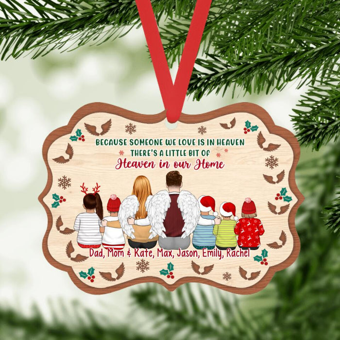 Heaven in Our Home - Personalized Gifts Custom Memorial Ornament for Mom and Dad, Memorial Gifts