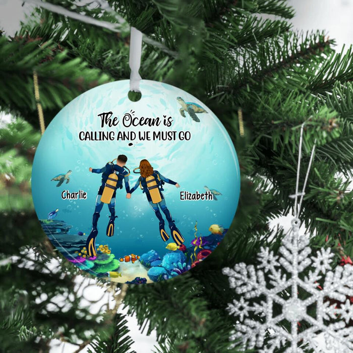 Personalized Ornament, Those Who Dive Together Stay Together, Gift for Scuba Diving Couple And Friends