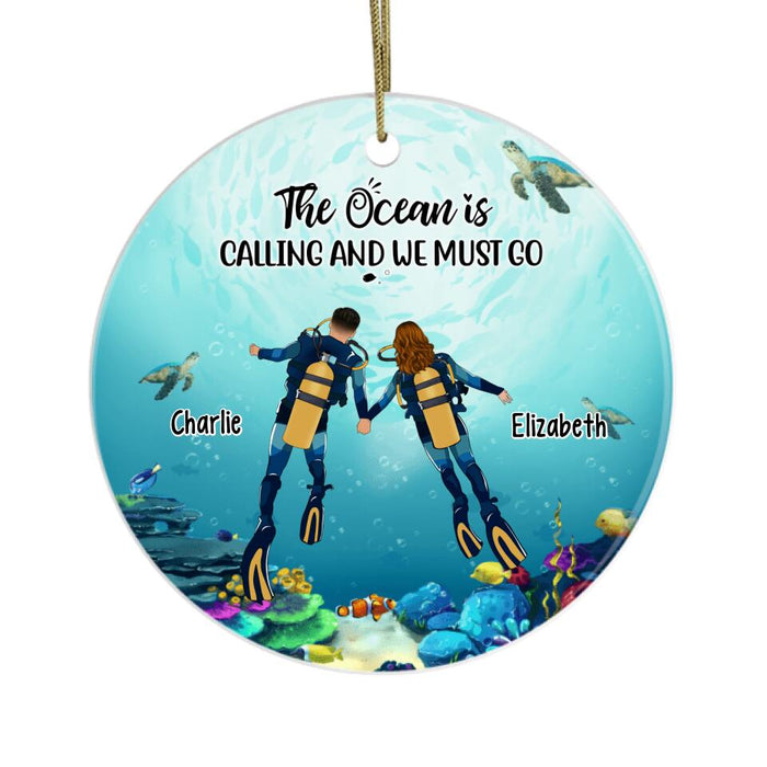 Personalized Ornament, Those Who Dive Together Stay Together, Gift for Scuba Diving Couple And Friends