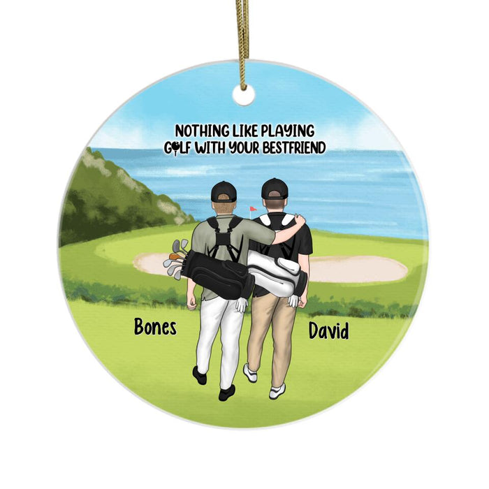 Personalized Ornament, Golf Couple, Sisters And Friends, Christmas Gift For Golf Lovers