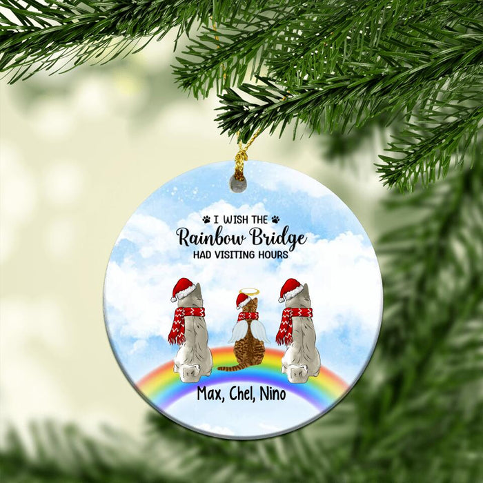 Personalized Ornament, I Wish The Rainbow Bridge Had Visitting Hour, Memorial Gift For Dog/Cat Loss, Christmas Gift For Dog/Cat Lover