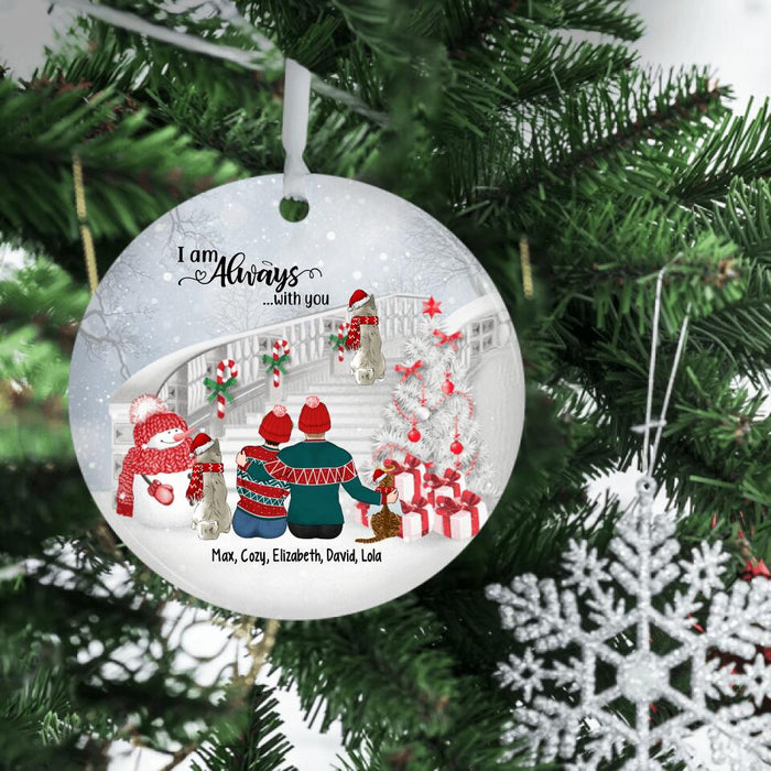 Personalized Ornament, Forever In Our Hearts, Memorial Gift For Dog Loss, Christmas Gift For Dog Lover, Family