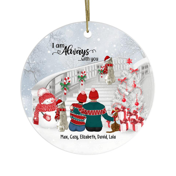 Personalized Ornament, Forever In Our Hearts, Memorial Gift For Dog Loss, Christmas Gift For Dog Lover, Family