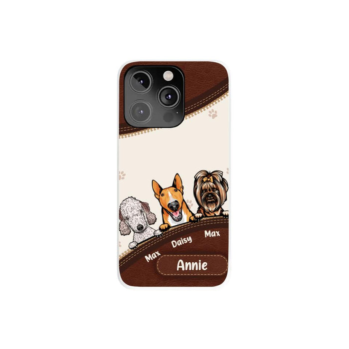 Cute Dog Personalized Gifts - Custom Phone Case for Dog Lovers, Dog Dad