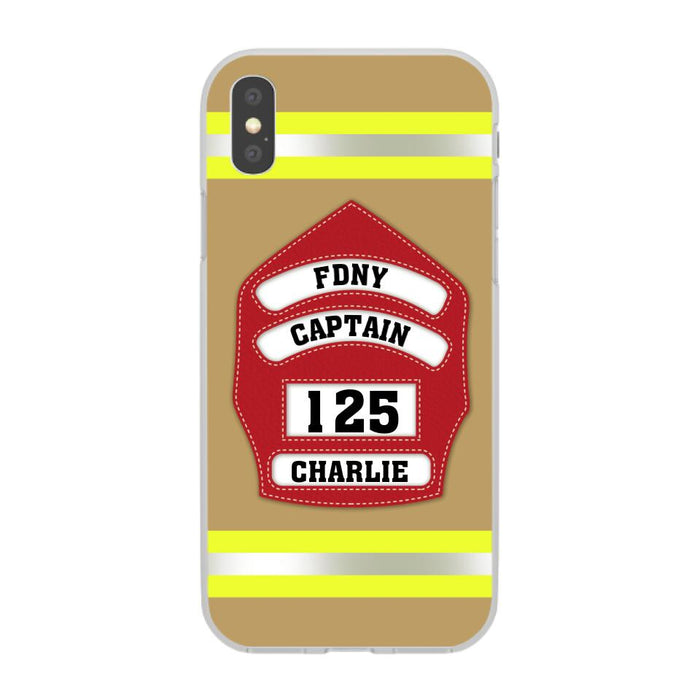 Firefighter Custom Name - Personalized Phone Case Firefighter