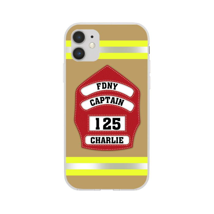 Firefighter Custom Name - Personalized Phone Case Firefighter