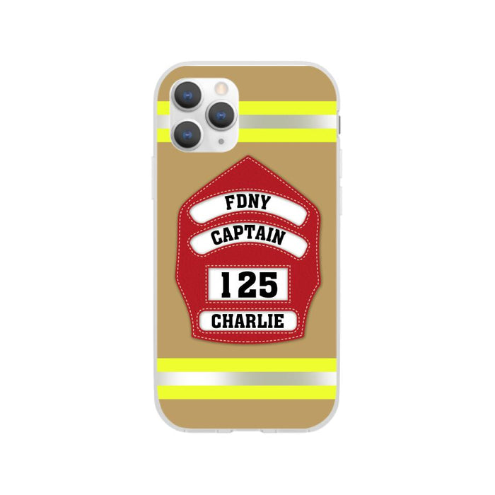 Firefighter Custom Name - Personalized Phone Case Firefighter