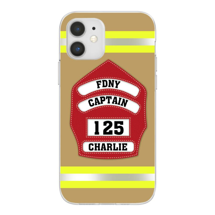 Firefighter Custom Name - Personalized Phone Case Firefighter